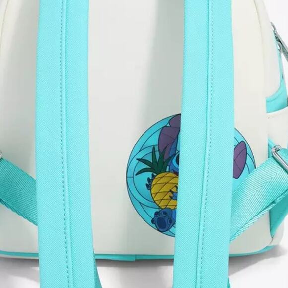 NWT Loungefly Disney Lilo & Stitch Stained Glass Portrait Mini Backpack - Picture 6 of 10
